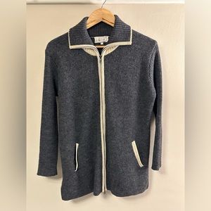 Chanon Wool zip-up cardigan